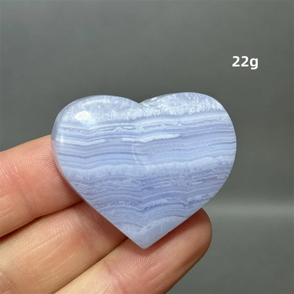 Blue Lace Crystal Heart-ToShay.org