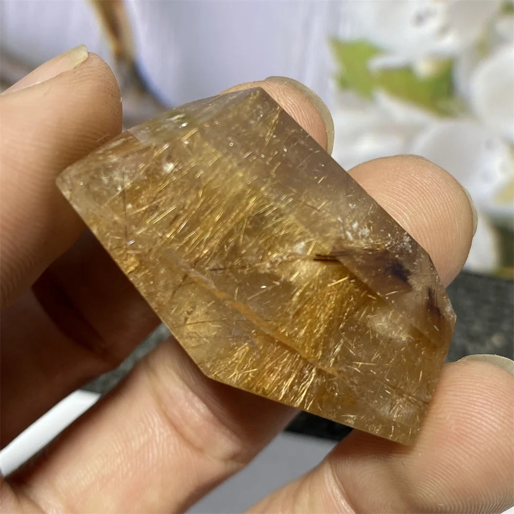 Gold Rutilated Quartz Rock-ToShay.org