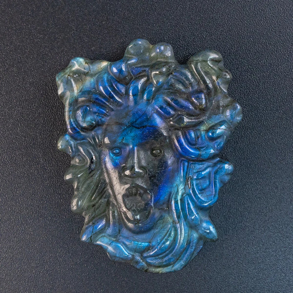 Blue Labradorite Medusa Plate-ToShay.org