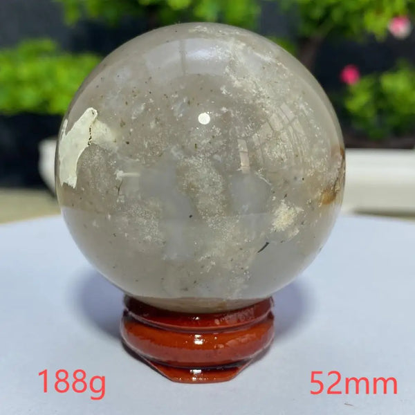Pink Cherry Blossom Agate Ball-ToShay.org