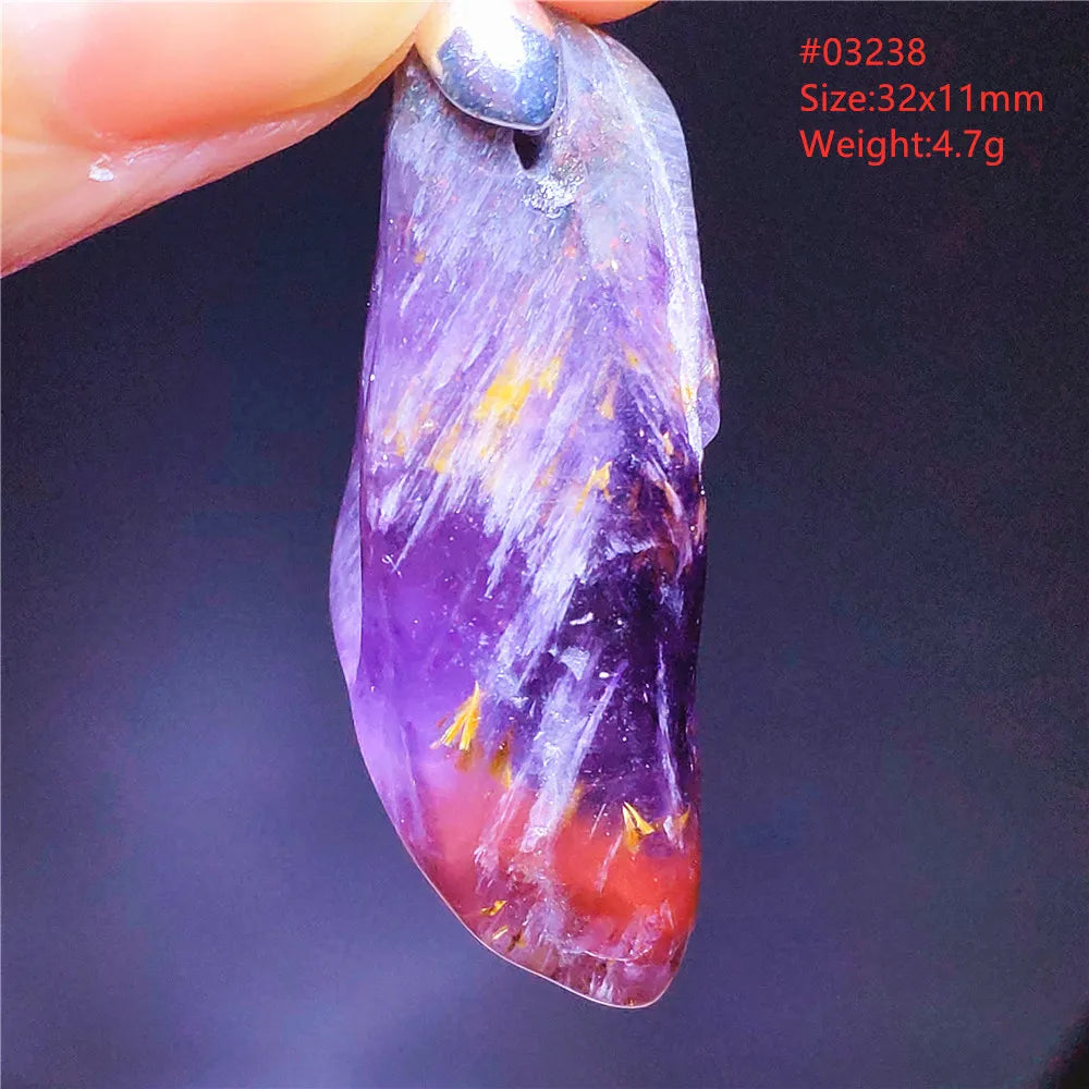 Purple Red Auralite Pendant-ToShay.org