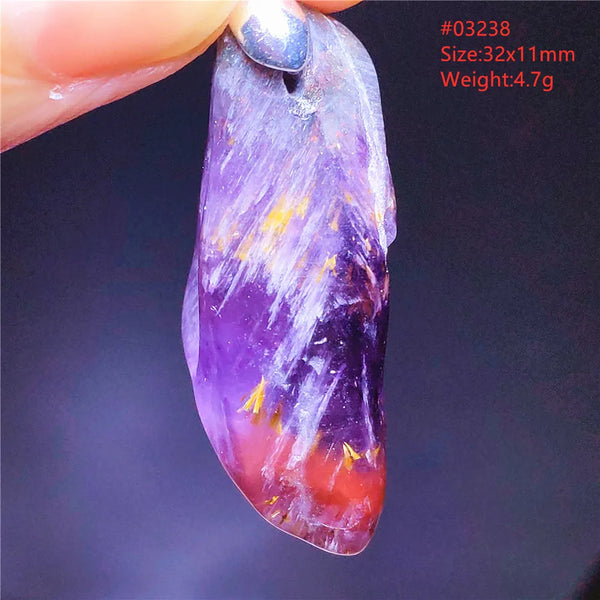 Purple Red Auralite Pendant-ToShay.org