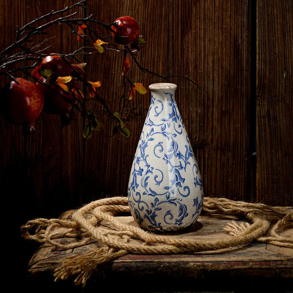 Blue Ceramic Vase-ToShay.org