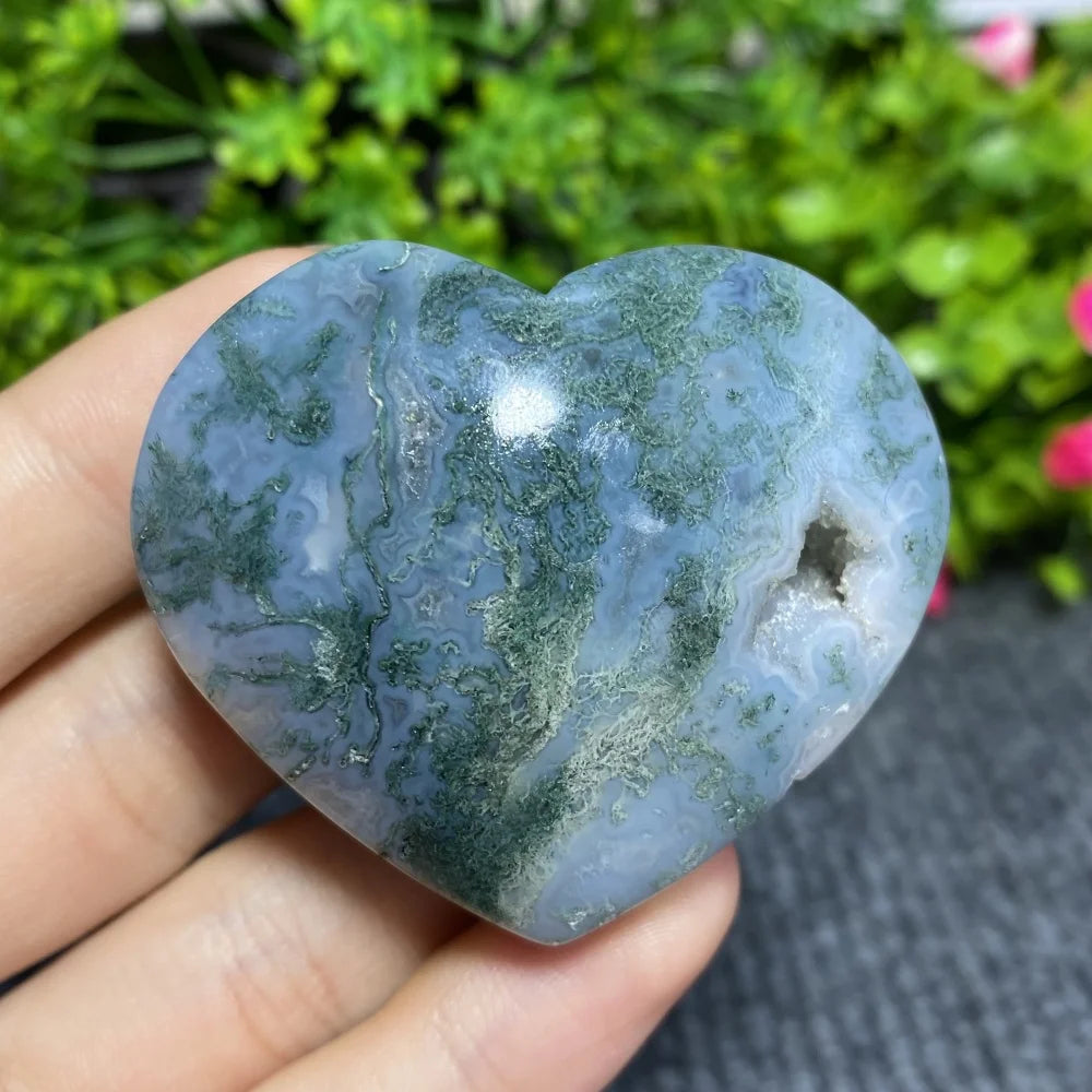 Green Moss Agate Heart-ToShay.org