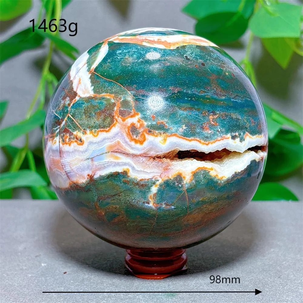 Green Moss Agate Ball-ToShay.org