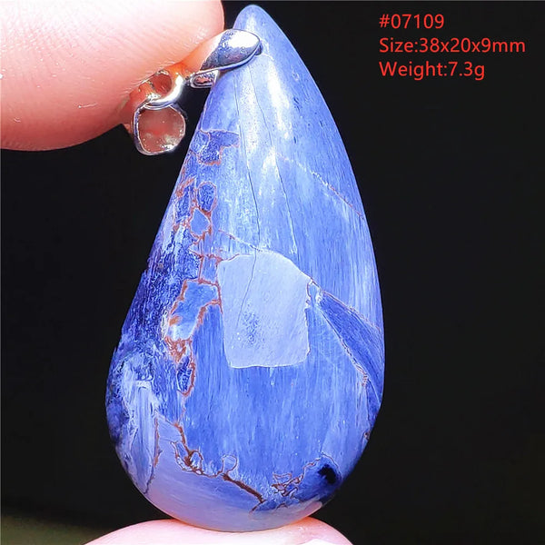 Blue Pietersite Chatoyant Pendant-ToShay.org