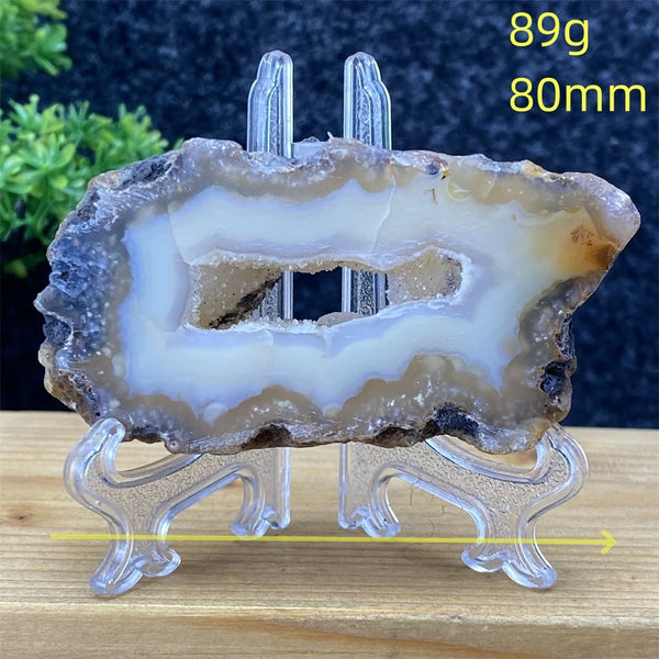 White Agate Geode Slices-ToShay.org