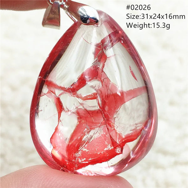 Red Limonite Quartz Pendant-ToShay.org