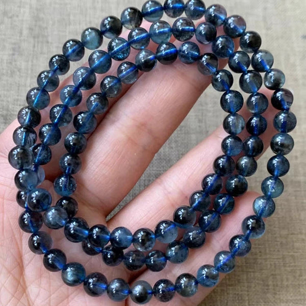 Blue Aquamarine Wrap Bracelet-ToShay.org