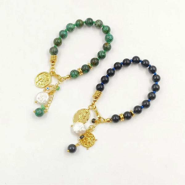 Mixed Crystal Bead Bracelet-ToShay.org