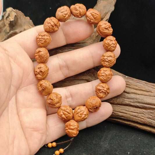Brown Peach Kernel Bracelet-ToShay.org