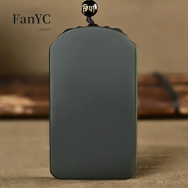 Black Jade Dragon Pendant-ToShay.org