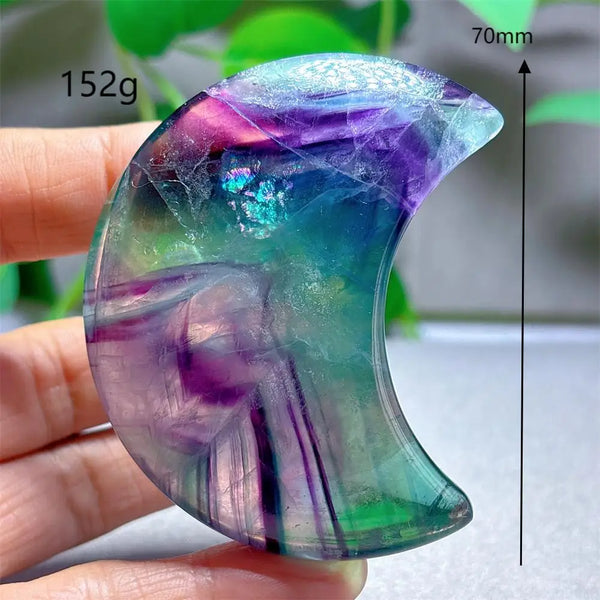 Rainbow Fluorite Moon-ToShay.org