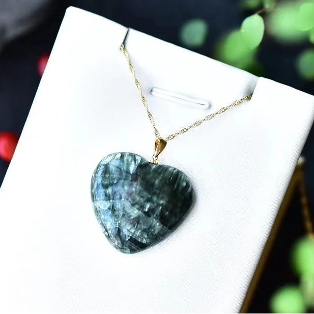 Green Seraphinite Pendant-ToShay.org