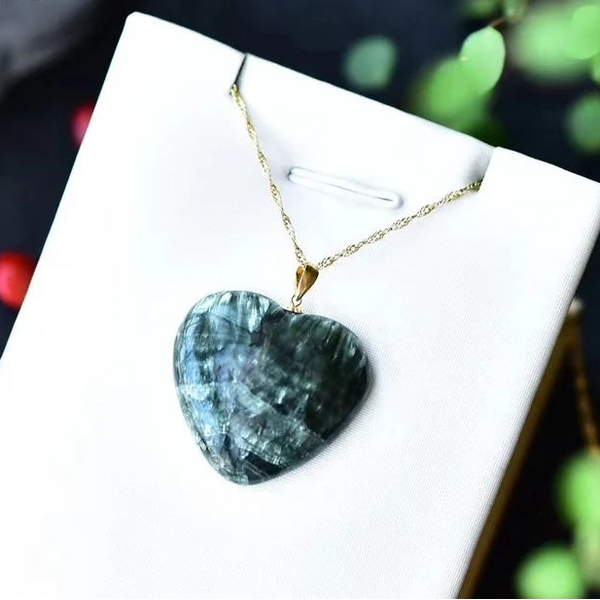 Green Seraphinite Pendant-ToShay.org