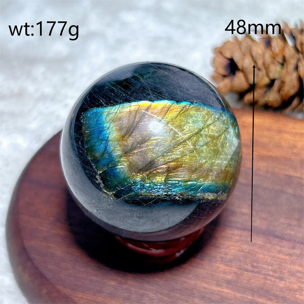 Blue Flash Labradorite Ball-ToShay.org