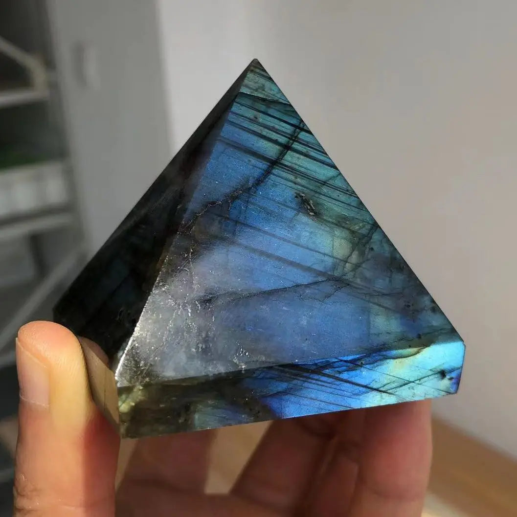 Blue Labradorite Pyramid-ToShay.org