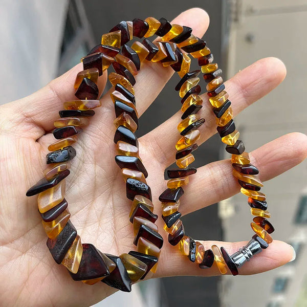Yellow Amber Necklace-ToShay.org