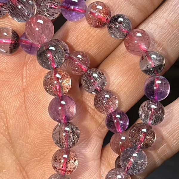 Purple Super Seven Wrap Bracelet-ToShay.org