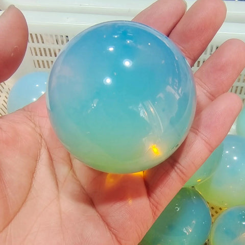 White Opalite Ball-ToShay.org