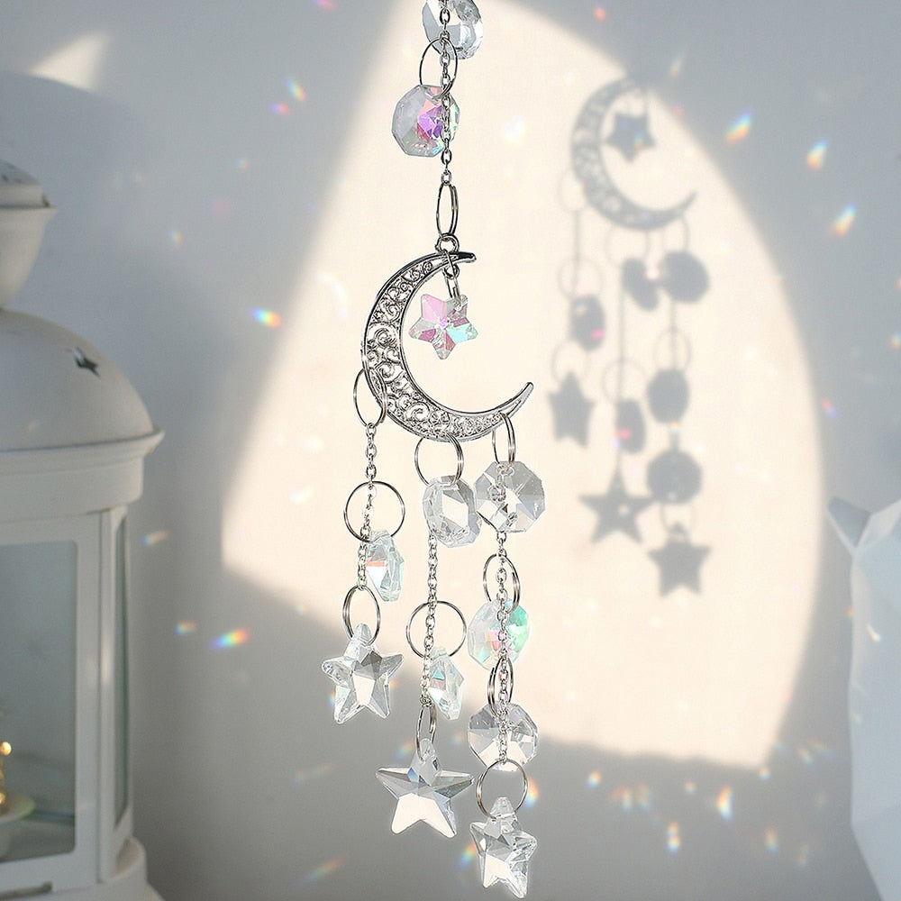 Sun Moon Crystal Sun Catcher-ToShay.org