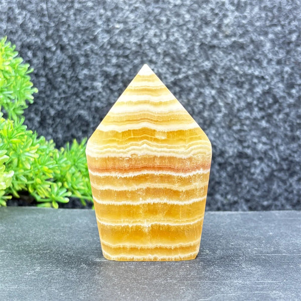 Yellow Striped Crystal Tower-ToShay.org