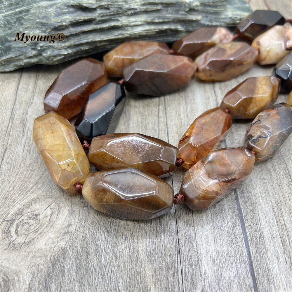 Brown Agate Nugget Beads-ToShay.org