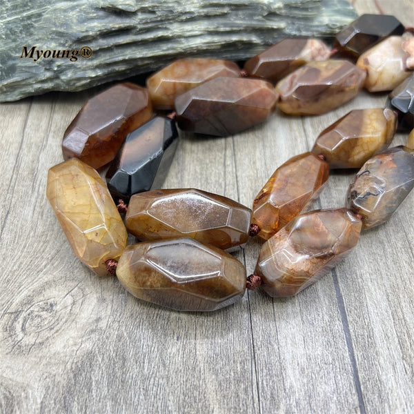 Brown Agate Nugget Beads-ToShay.org