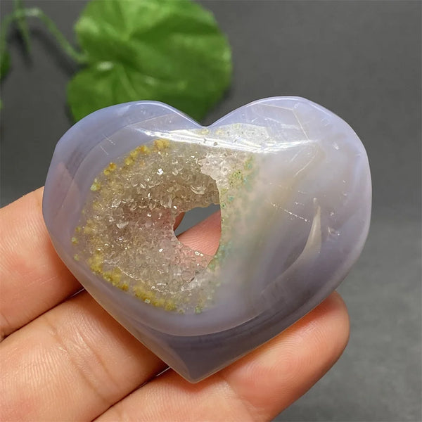 Blue Striped Agate Heart-ToShay.org