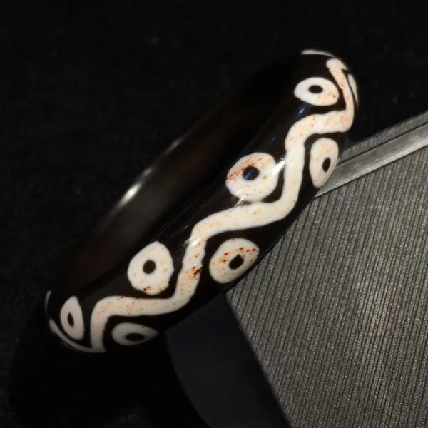 Tibatan Agate Dzi Bangle-ToShay.org