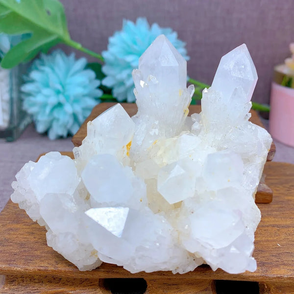 Clear Pineapple Quartz Cluster-ToShay.org