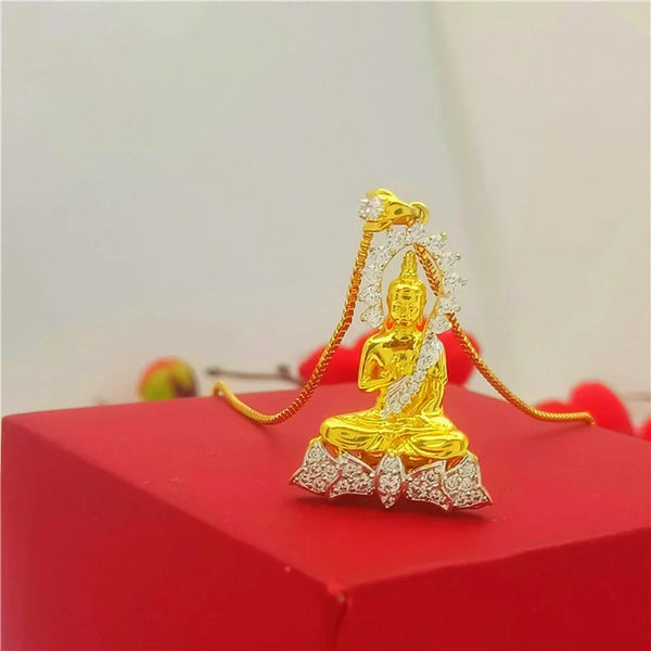 Gold Buddha Necklace-ToShay.org