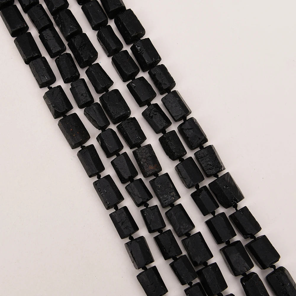 Black Tourmaline Nugget Beads-ToShay.org