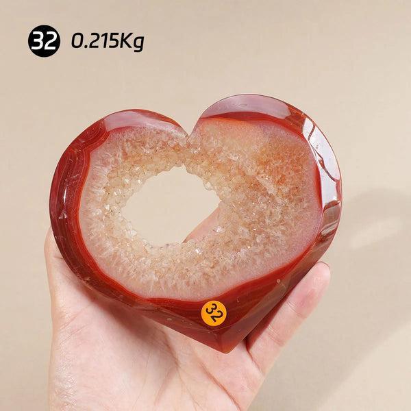 Orange Carnelian Heart-ToShay.org