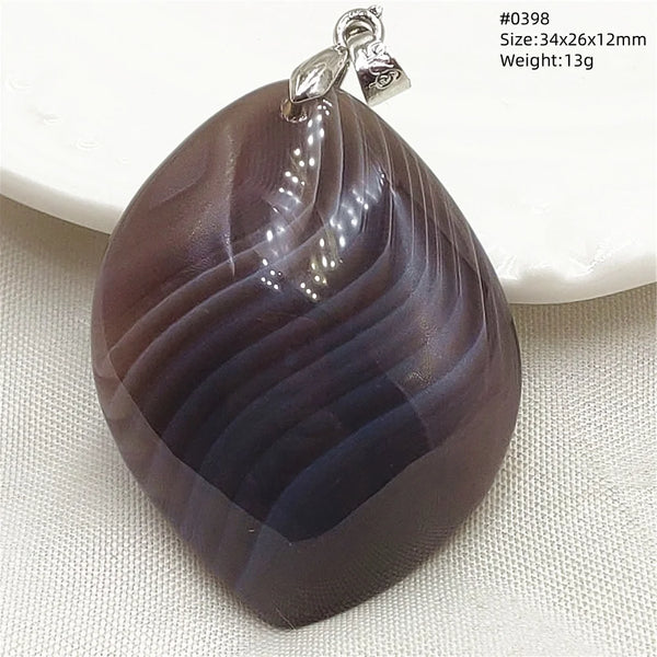 Grey Lace Agate Pendant-ToShay.org