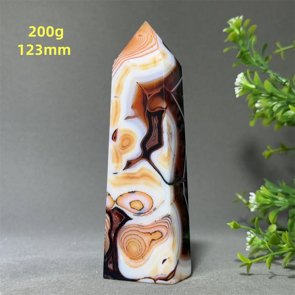 Black Striped Agate Obelisk-ToShay.org