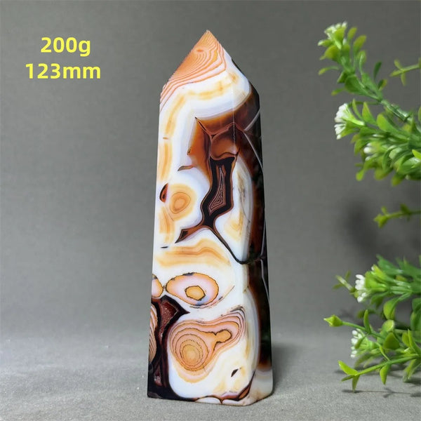 Black Red Striped Agate Obelisk-ToShay.org