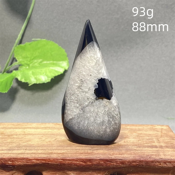 Black Striped Agate Flame-ToShay.org
