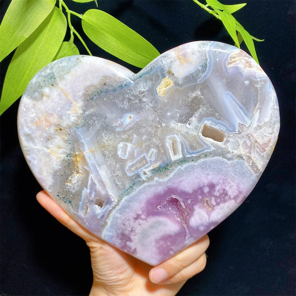Pink Amethyst Heart-ToShay.org