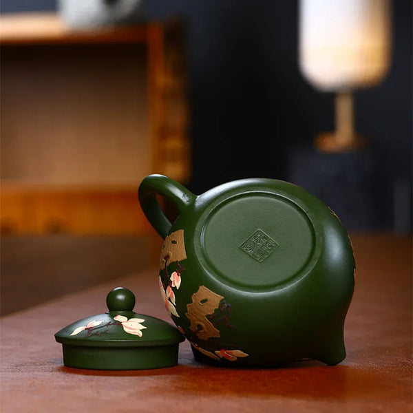 Green Clay Tea Pot-ToShay.org