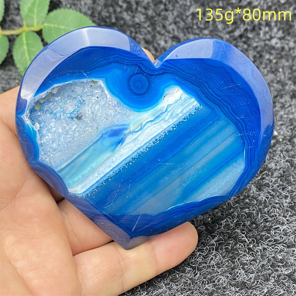 Blue Agate Geode Heart-ToShay.org