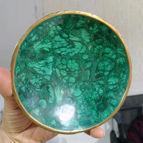 Green Malachite Bowl-ToShay.org