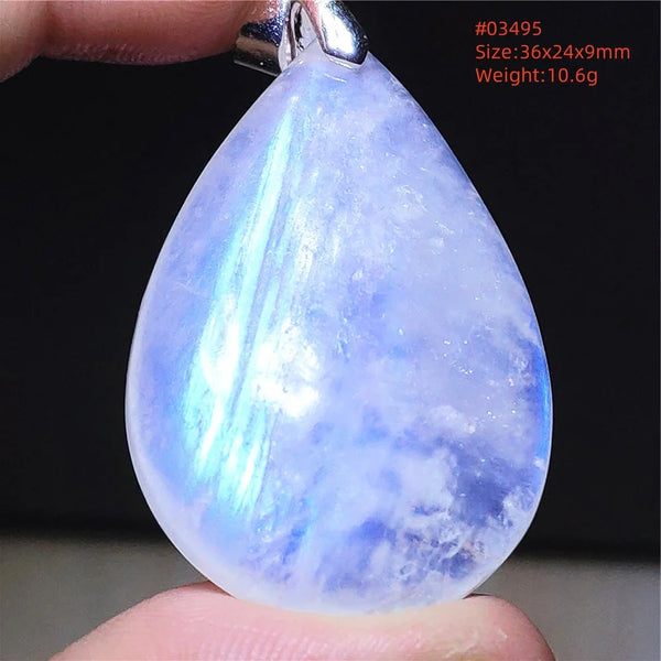 Blue Light Moonstone Pendant-ToShay.org