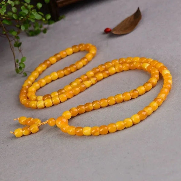 Yellow Beeswax Amber Beads-ToShay.org