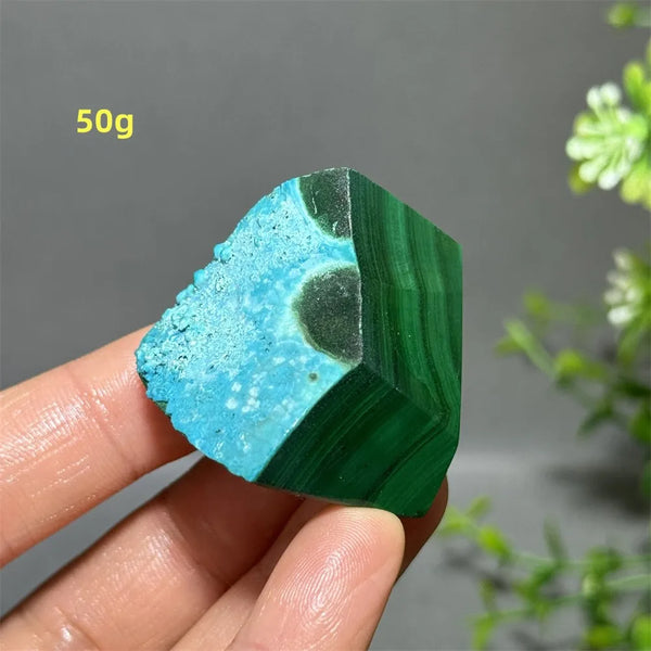 Green Peacock Rough Stone-ToShay.org