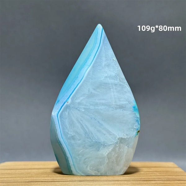 Blue Agate Torch-ToShay.org