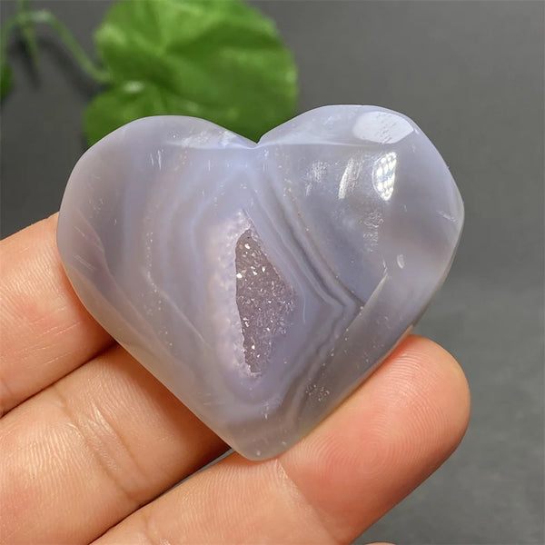 Blue Striped Agate Heart-ToShay.org