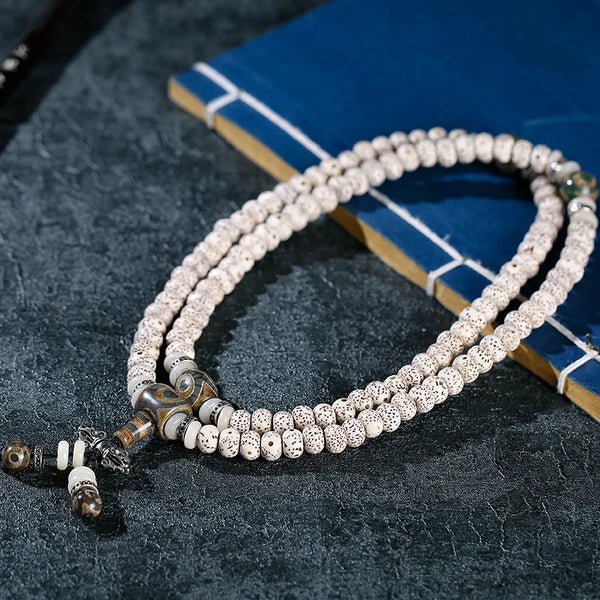 White Star Moon Bodhi Beads-ToShay.org