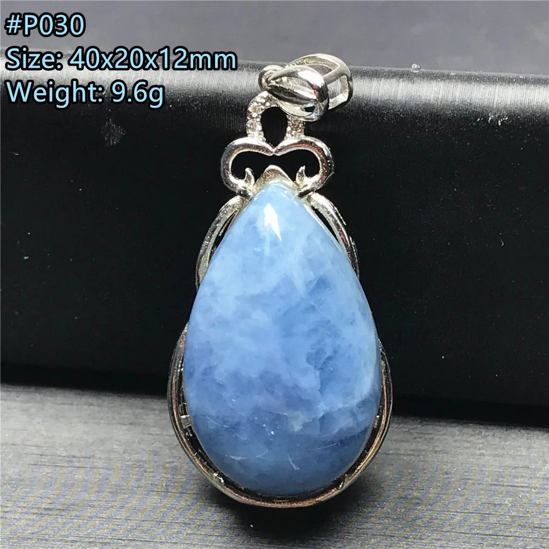Blue Aquamarine Pendent-ToShay.org