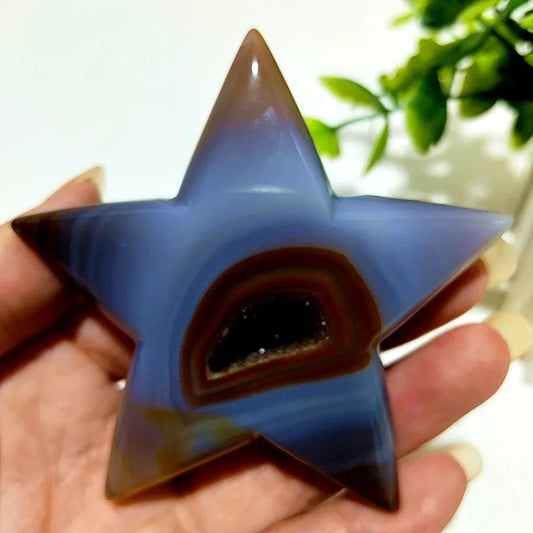 Blue Agate Pentagram-ToShay.org
